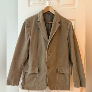 Club Monaco Taupe Corduroy Shirt Jacket Blazer